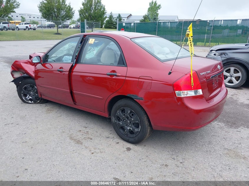 2009 Kia Spectra Ex VIN: KNAFE222395660763 Lot: 39846172