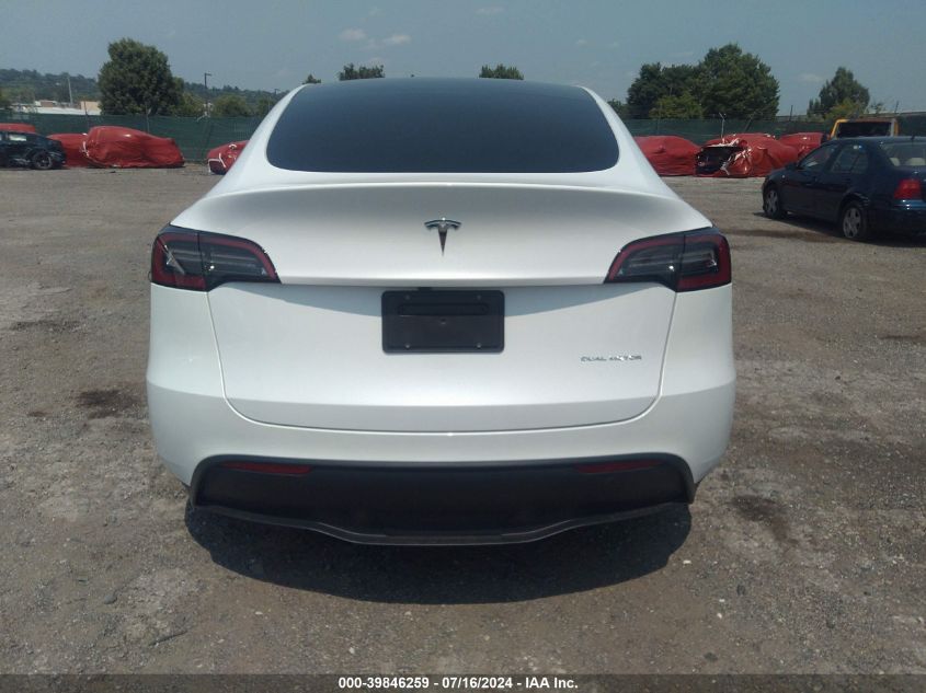 2024 Tesla Model Y Long Range Dual Motor All-Wheel Drive VIN: 7SAYGAEE8RF037176 Lot: 39846259