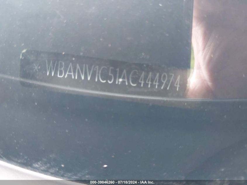 2010 BMW 528 Xi VIN: WBANV1C51AC444974 Lot: 39846260
