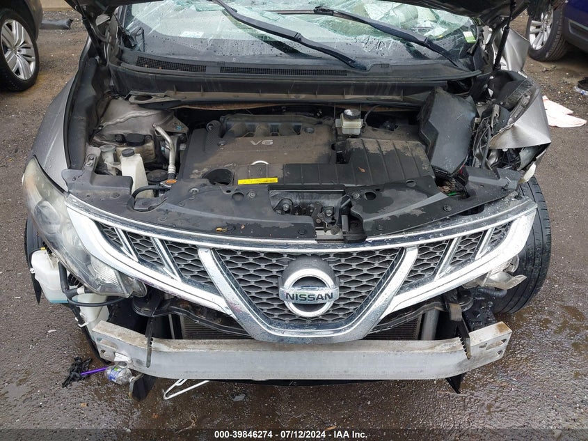 2012 Nissan Murano S/Sl/Le VIN: JN8AZ1MW0CW233851 Lot: 39846274