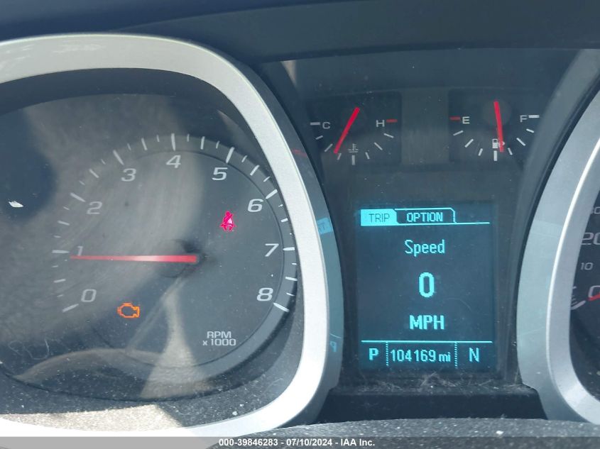 2013 Chevrolet Equinox 1Lt VIN: 2GNFLEEK6D6215573 Lot: 39846283