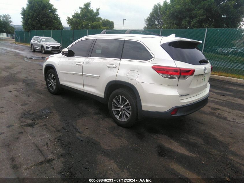 2019 TOYOTA HIGHLANDER XLE - 5TDJZRFH6KS565672