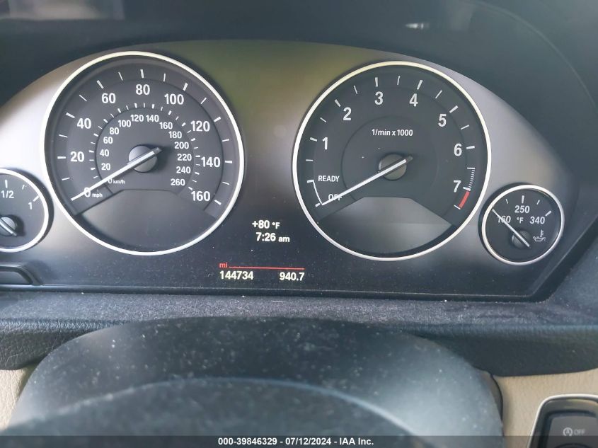 2014 BMW 328 I VIN: WBA3A5G56ENP30284 Lot: 39846329