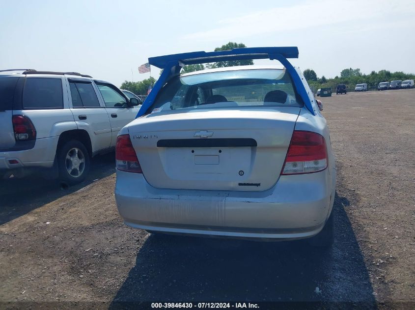 2006 Chevrolet Aveo Ls VIN: KL1TD56636B653808 Lot: 39846430