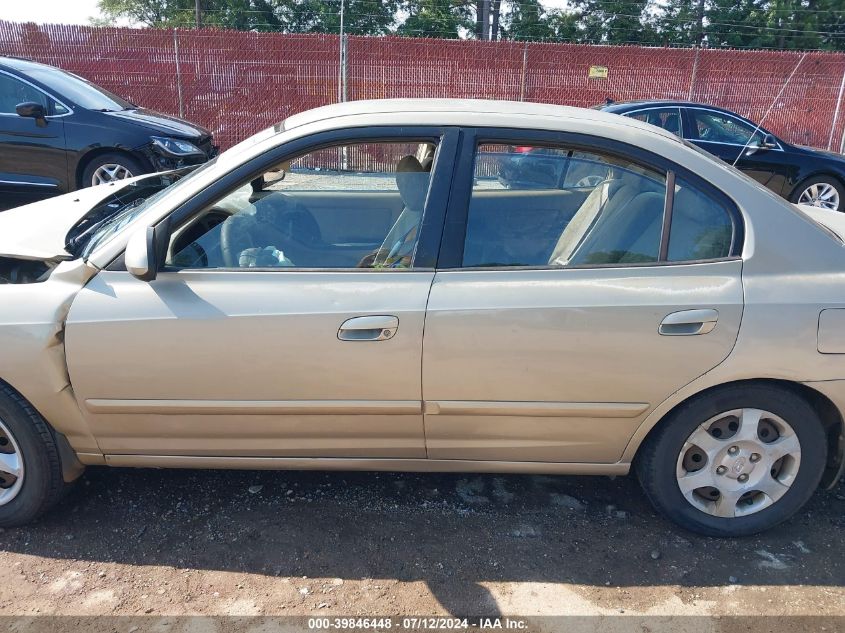 2001 Hyundai Elantra Gls/Gt VIN: KMHDN45D21U238654 Lot: 39846448