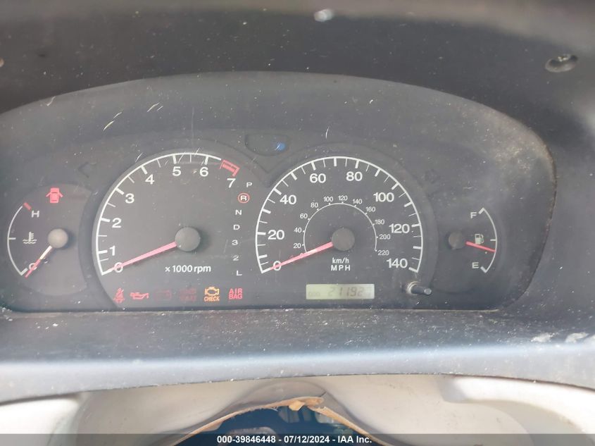 2001 Hyundai Elantra Gls/Gt VIN: KMHDN45D21U238654 Lot: 39846448