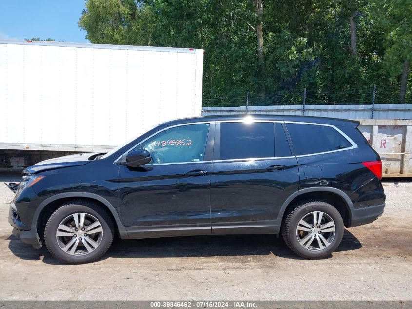 2018 Honda Pilot Ex-L VIN: 5FNYF6H54JB018329 Lot: 39846462