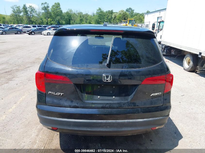 2018 Honda Pilot Ex-L VIN: 5FNYF6H54JB018329 Lot: 39846462