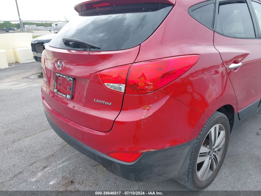 2014 Hyundai Tucson Limited VIN: KM8JU3AG5EU864124 Lot: 39846517