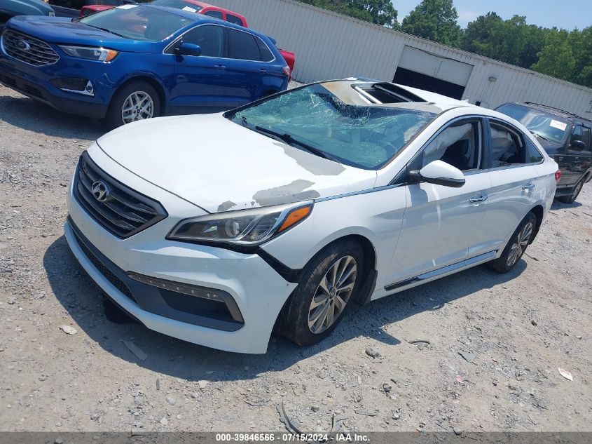 5NPE34AF1HH569221 2017 HYUNDAI SONATA - Image 2