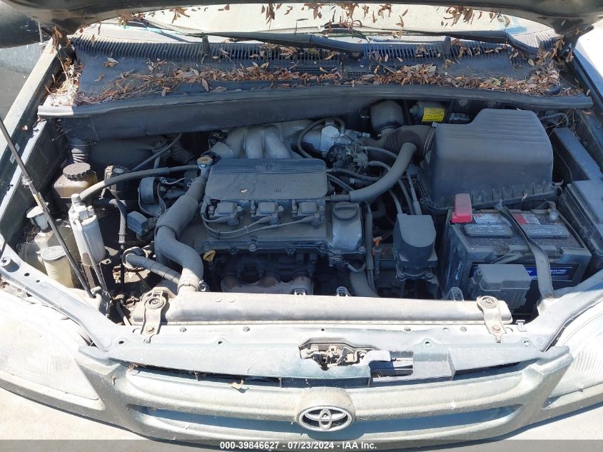 2000 Toyota Sienna Le/Xle VIN: 4T3ZF13C8YU186623 Lot: 39846627