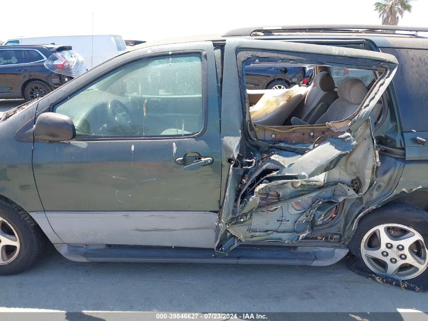 2000 Toyota Sienna Le/Xle VIN: 4T3ZF13C8YU186623 Lot: 39846627