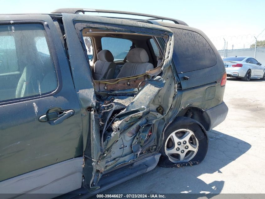 2000 Toyota Sienna Le/Xle VIN: 4T3ZF13C8YU186623 Lot: 39846627