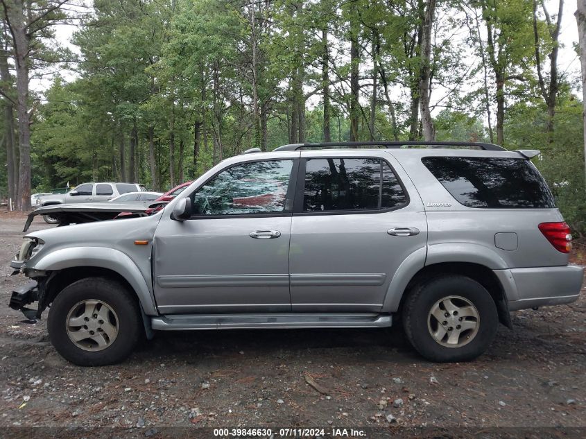 2001 Toyota Sequoia Limited V8 VIN: 5TDZT38A21S005132 Lot: 39846630