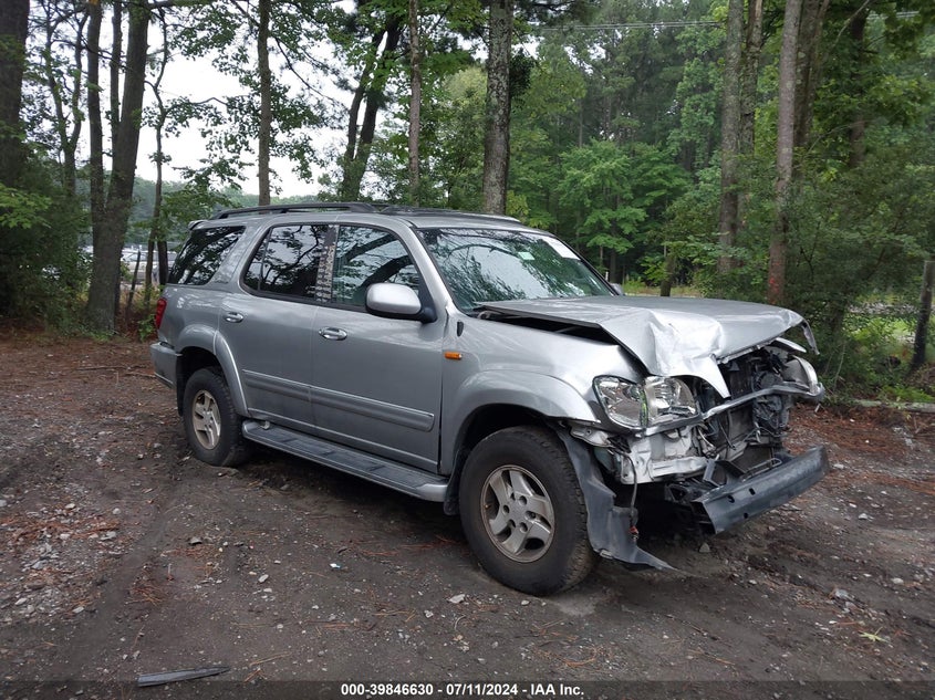 2001 Toyota Sequoia Limited V8 VIN: 5TDZT38A21S005132 Lot: 39846630