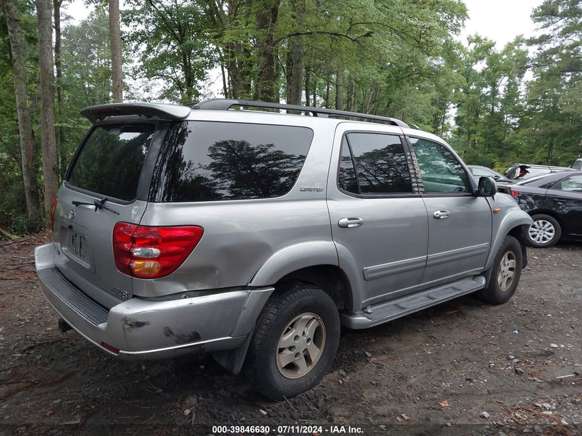 2001 Toyota Sequoia Limited V8 VIN: 5TDZT38A21S005132 Lot: 39846630