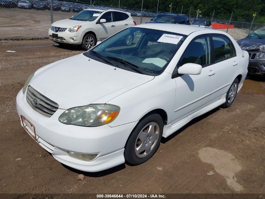 2003 Toyota Corolla S VIN: 1NXBR32E43Z032032 Lot: 39846644