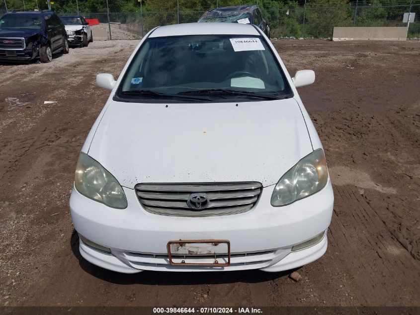 2003 Toyota Corolla S VIN: 1NXBR32E43Z032032 Lot: 39846644