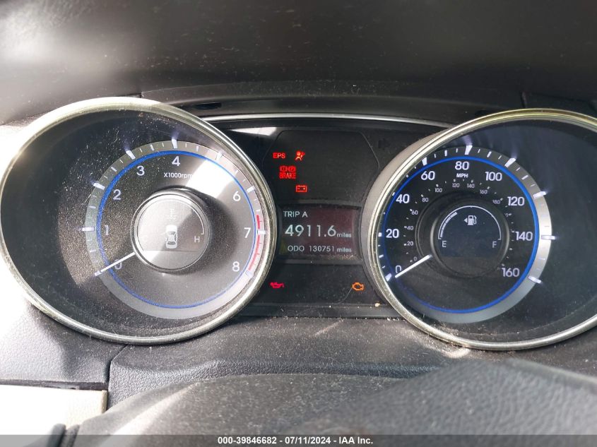 2012 Hyundai Sonata Gls VIN: 5NPEB4AC8CH455847 Lot: 39846682