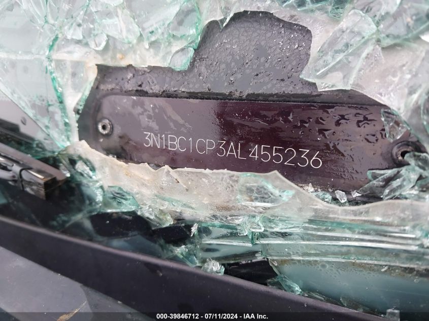 2010 Nissan Versa 1.8S VIN: 3N1BC1CP3AL455236 Lot: 39846712