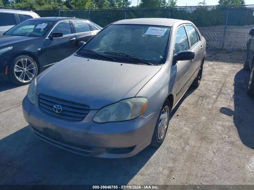 2003 Toyota Corolla Ce VIN: 1NXBR32E53Z090585 Lot: 39846785