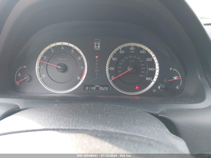 2011 Honda Accord 2.4 Ex VIN: 1HGCS1B76BA012224 Lot: 39846841