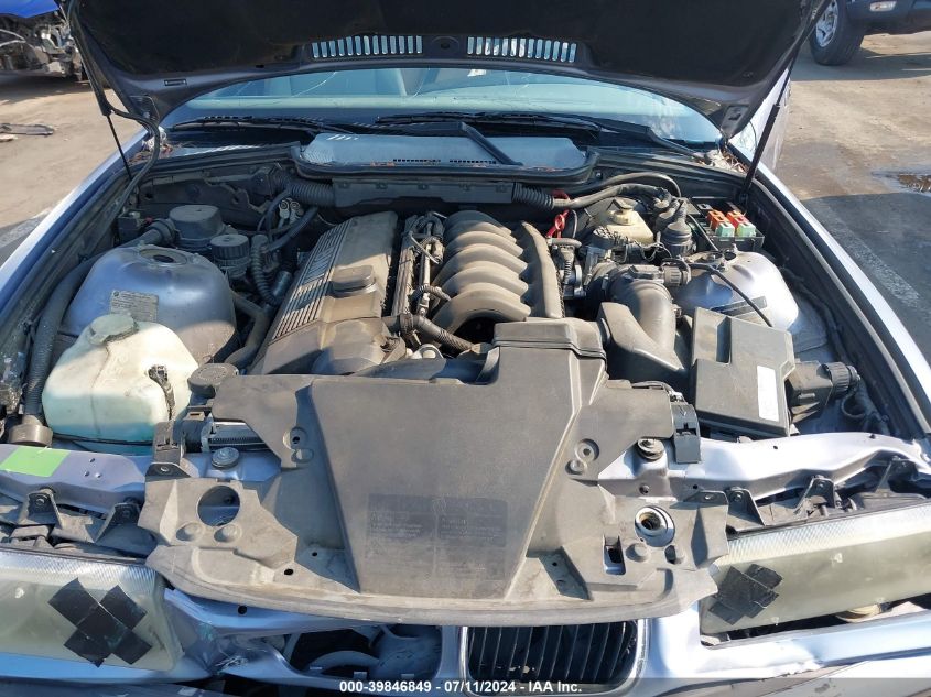 1997 BMW 328Ic VIN: WBABK7328VET62643 Lot: 39846849