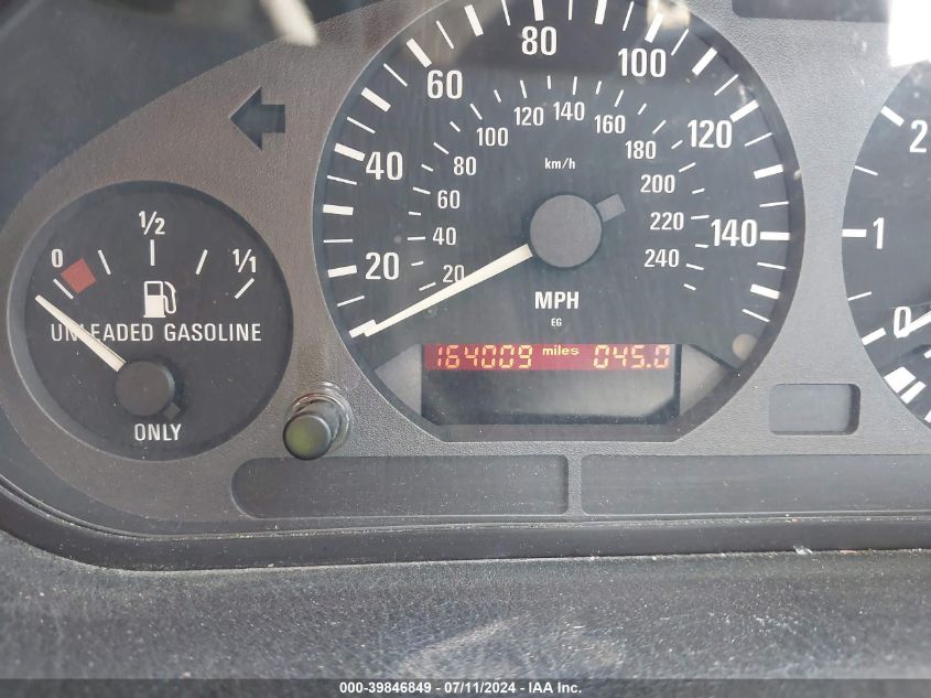 1997 BMW 328Ic VIN: WBABK7328VET62643 Lot: 39846849