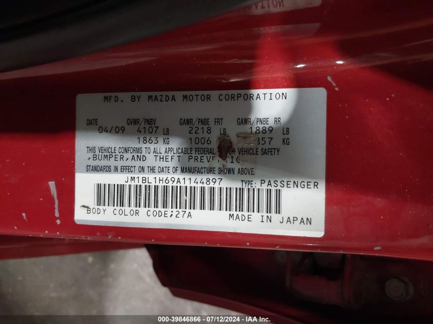 JM1BL1H69A1144897 2010 Mazda Mazda3 S Sport