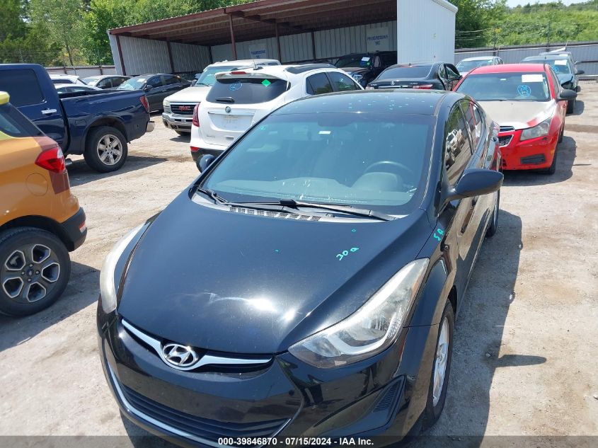 2014 Hyundai Elantra Se VIN: KMHDH4AE0EU076132 Lot: 39846870