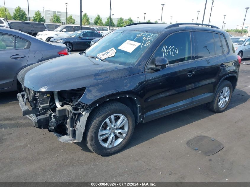 2017 Volkswagen Tiguan 2.0T S VIN: WVGAV7AX2HK000362 Lot: 39846924