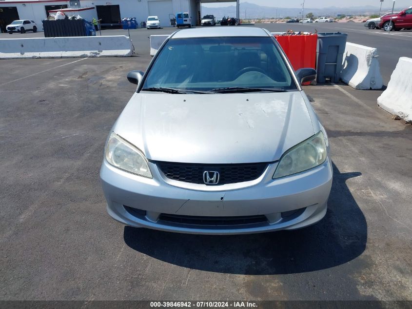 2004 Honda Civic Lx VIN: 1HGEM22564L052074 Lot: 39846942
