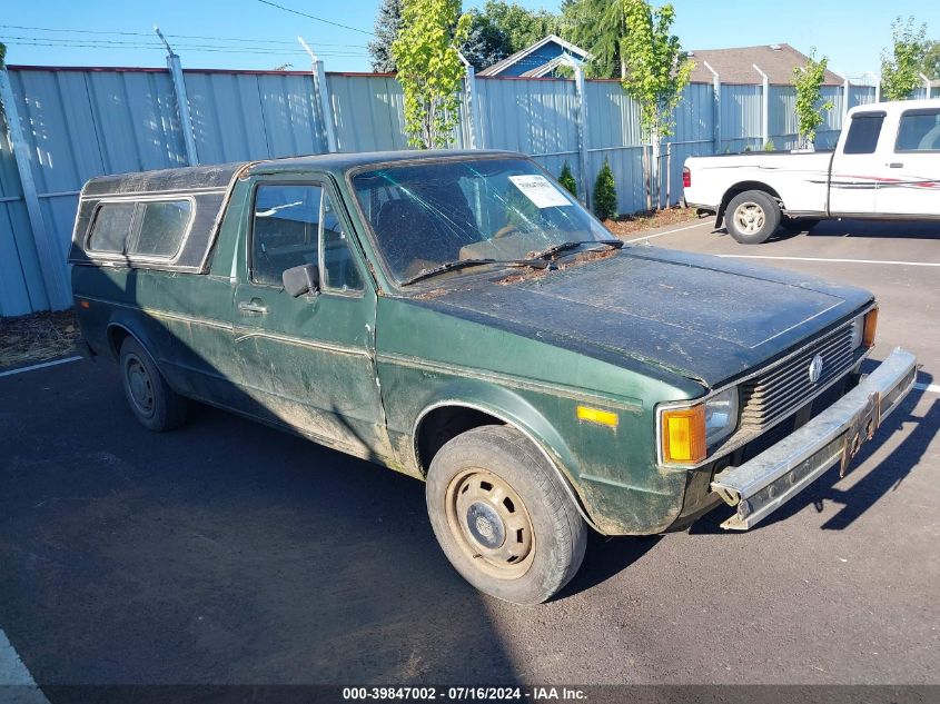 1982 Volkswagen Rabbit Truck VIN: 1V1KG0174CV018785 Lot: 39847002