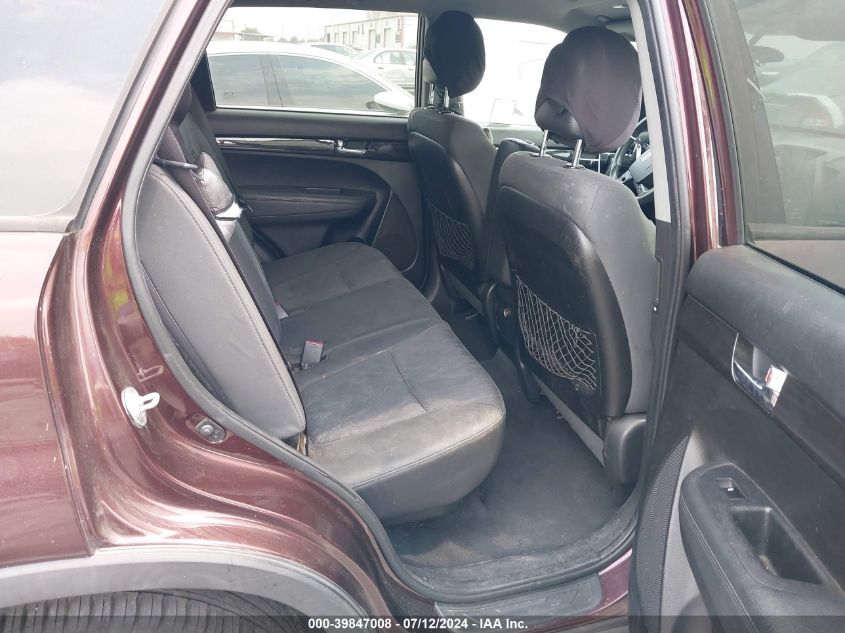 2012 Kia Sorento Lx V6 VIN: 5XYKT4A2XCG245104 Lot: 39847008