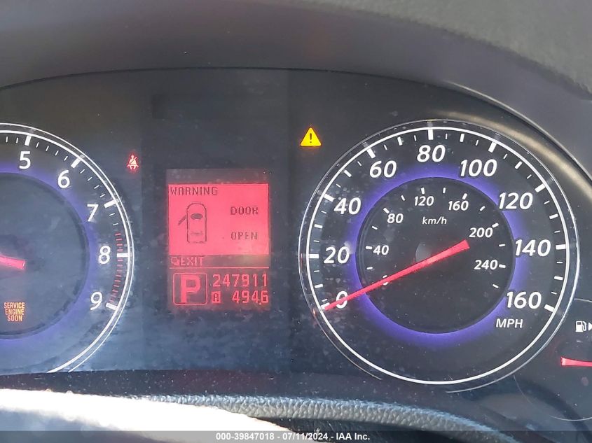 2008 Infiniti G35X VIN: JNKBV61F48M260291 Lot: 39847018