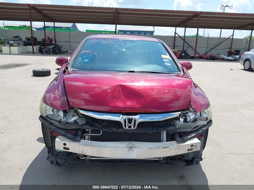 2010 Honda Civic Lx-S VIN: 19XFA1F68AE073909 Lot: 39847022