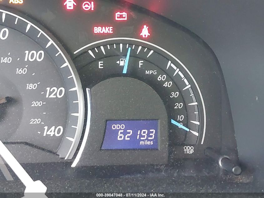 2012 Toyota Camry L/Le/Se/Se Limited Edition/Xle VIN: 4T1BF1FK2CU007241 Lot: 39847048