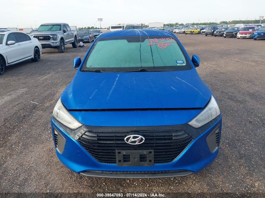 2017 Hyundai Ioniq Hybrid Blue VIN: KMHC65LC1HU025178 Lot: 39847093