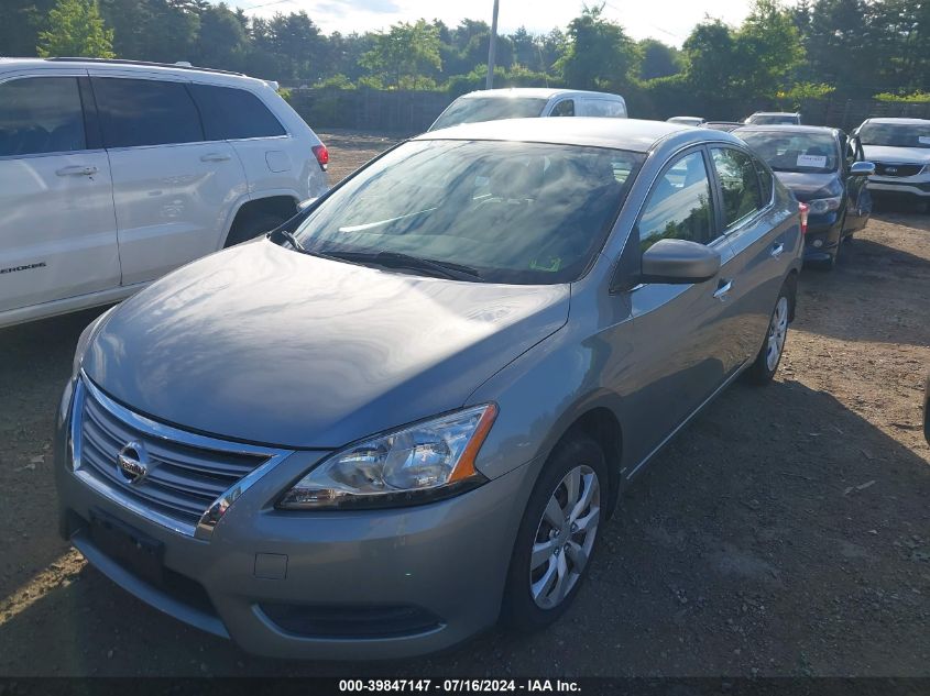 2014 Nissan Sentra Sv VIN: 3N1AB7APXEY269867 Lot: 39847147