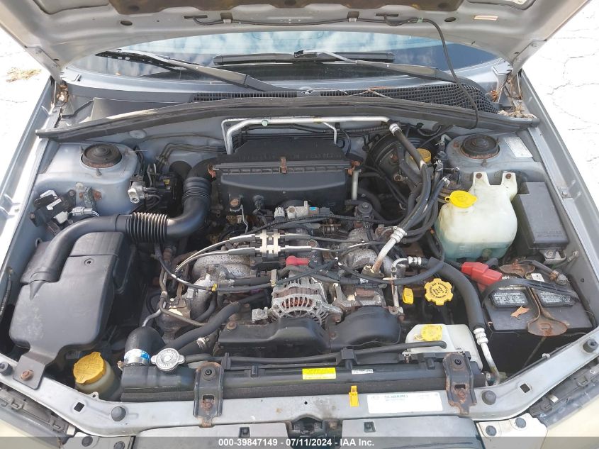 2004 Subaru Forester 2.5X VIN: JF1SG63674H745705 Lot: 39847149