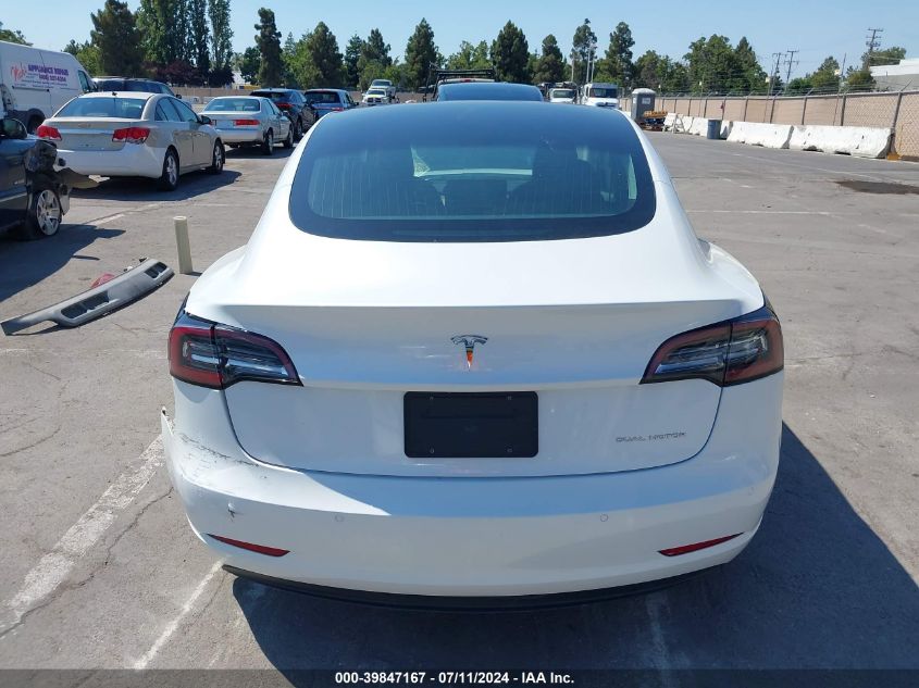 2020 Tesla Model 3 Long Range Dual Motor All-Wheel Drive VIN: 5YJ3E1EB9LF520962 Lot: 39847167