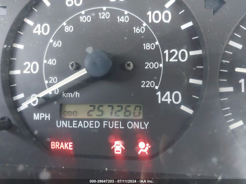 1999 Toyota Camry Le VIN: 4T1BG22K7XU548560 Lot: 39847203