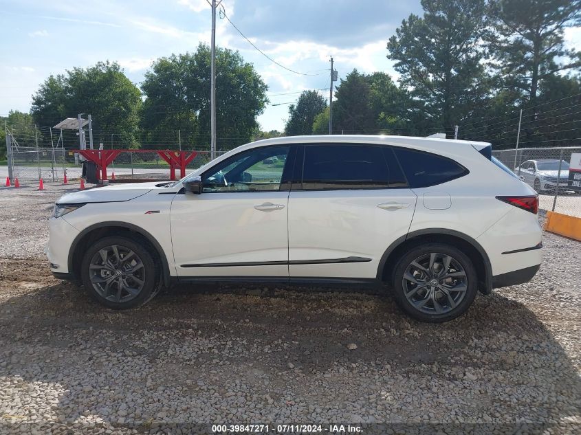 2022 Acura Mdx A-Spec Package VIN: 5J8YE1H07NL023698 Lot: 39847271