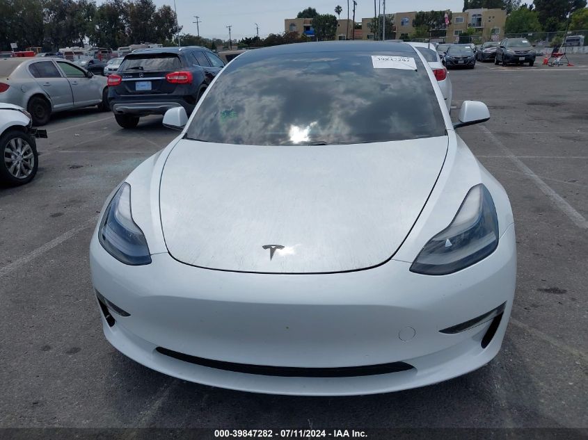 2021 Tesla Model 3 Standard Range Plus Rear-Wheel Drive VIN: 5YJ3E1EA6MF002722 Lot: 39847282