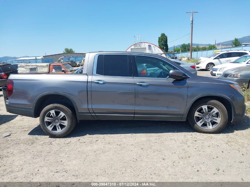 2019 Honda Ridgeline Rtl-E VIN: 5FPYK3F78KB017241 Lot: 39847310