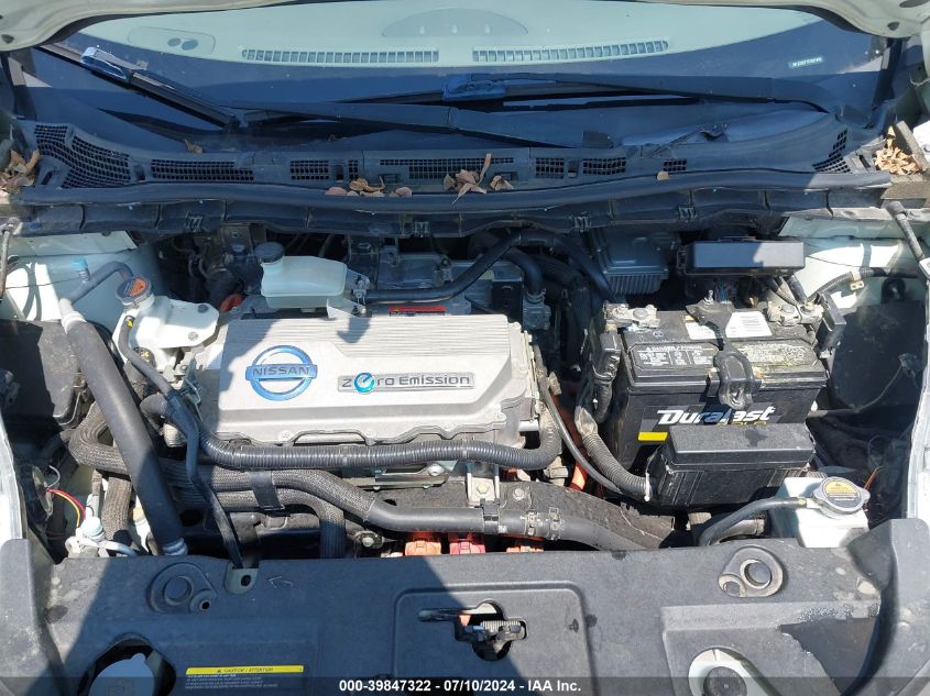 2012 Nissan Leaf Sl VIN: JN1AZ0CP7CT022442 Lot: 39847322