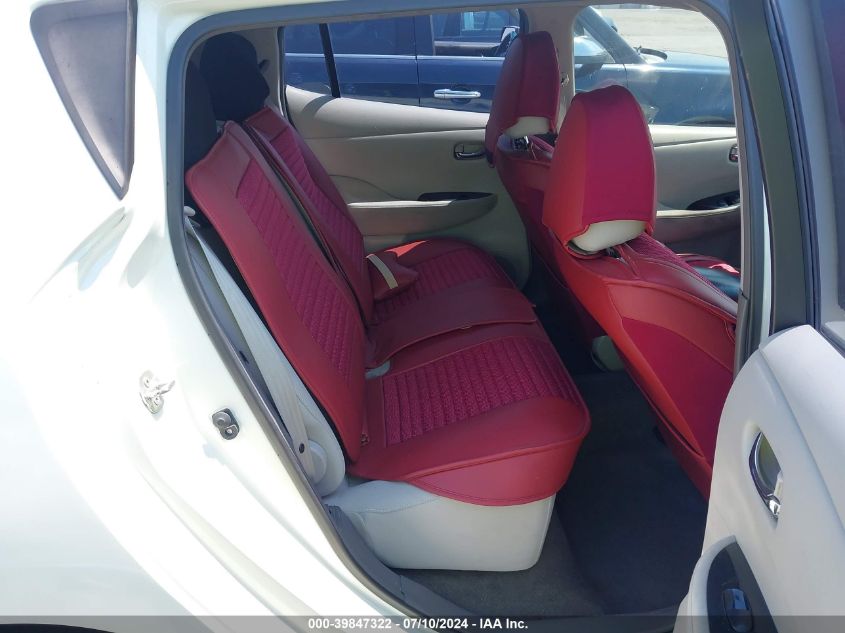 2012 Nissan Leaf Sl VIN: JN1AZ0CP7CT022442 Lot: 39847322