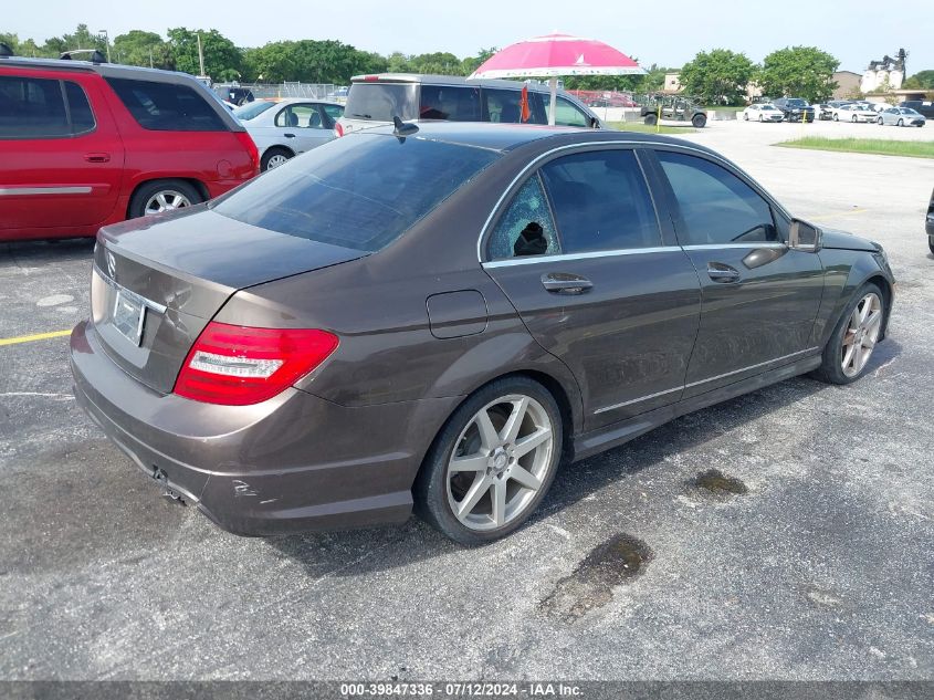 WDDGF4HB5DF971532 | 2013 MERCEDES-BENZ C 250