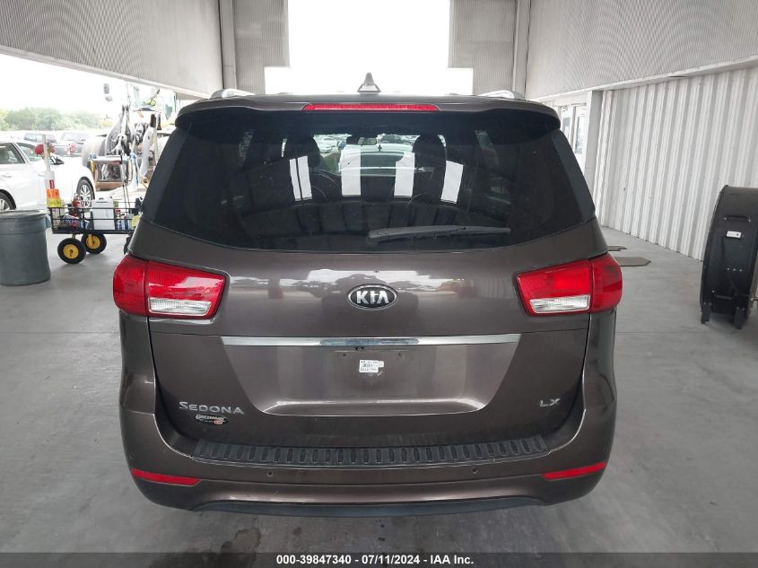 2016 Kia Sedona Lx VIN: KNDMB5C15G6211943 Lot: 39847340