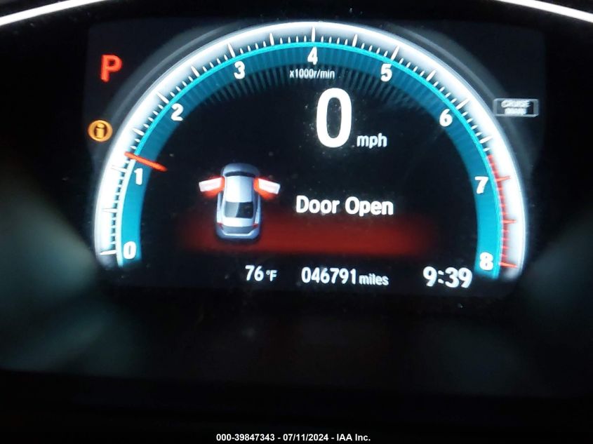 2018 Honda Civic Ex VIN: 19XFC2F74JE000481 Lot: 39847343